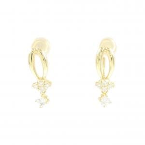 K18YG ダイヤモンド イヤリング 0.38CT