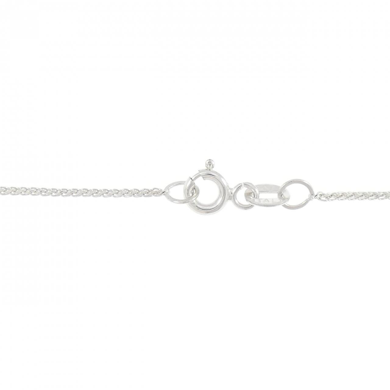 K18WG/750WG クロス ダイヤモンド ネックレス 1.00CT