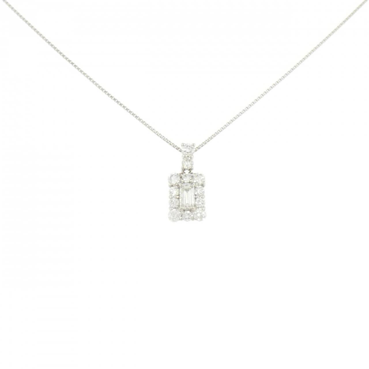 【新品】PT900/PT850 ダイヤモンド ネックレス 0.40CT