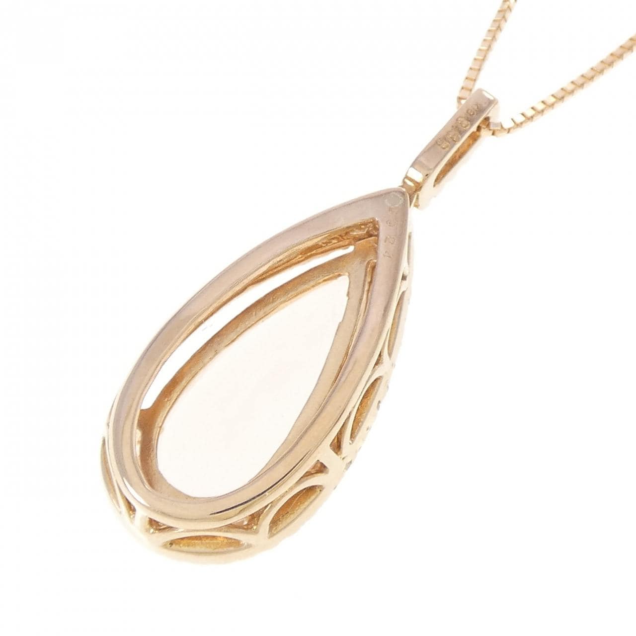 K18PG モルガナイト ネックレス 3.88CT