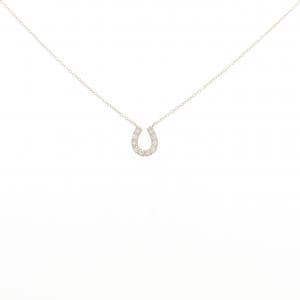 【リメイク】K10YG ホースシュー ダイヤモンド ネックレス 0.15CT