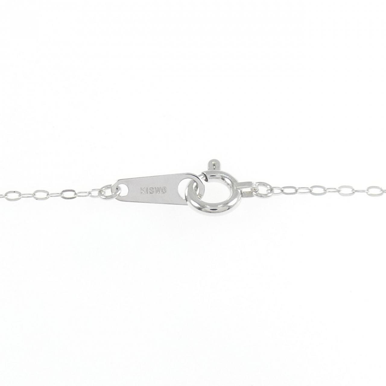 K18WG ダイヤモンド ネックレス 0.15CT