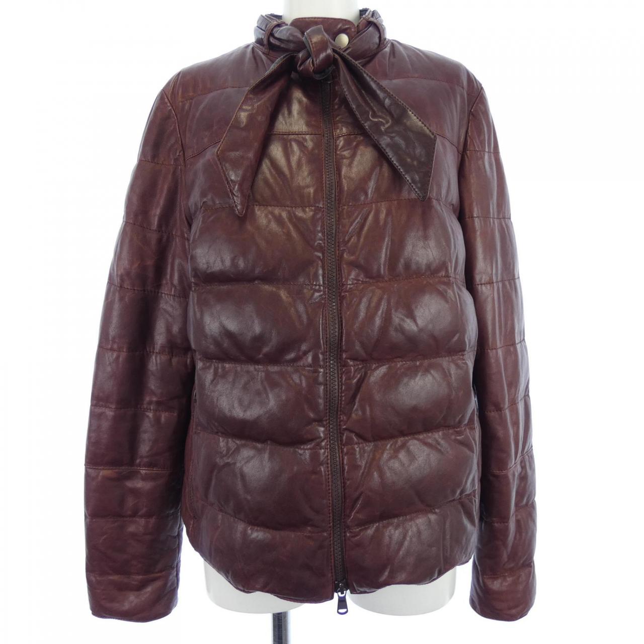 BRUNELLO CUCINELLI CUCINELLI leather jacket