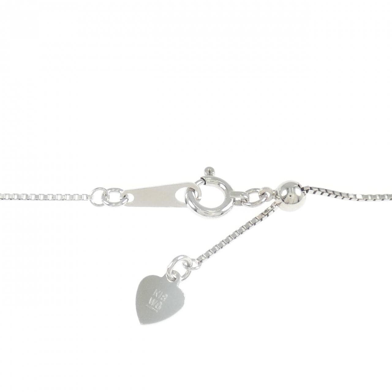 K18WG クオーツ ネックレス 0.32CT