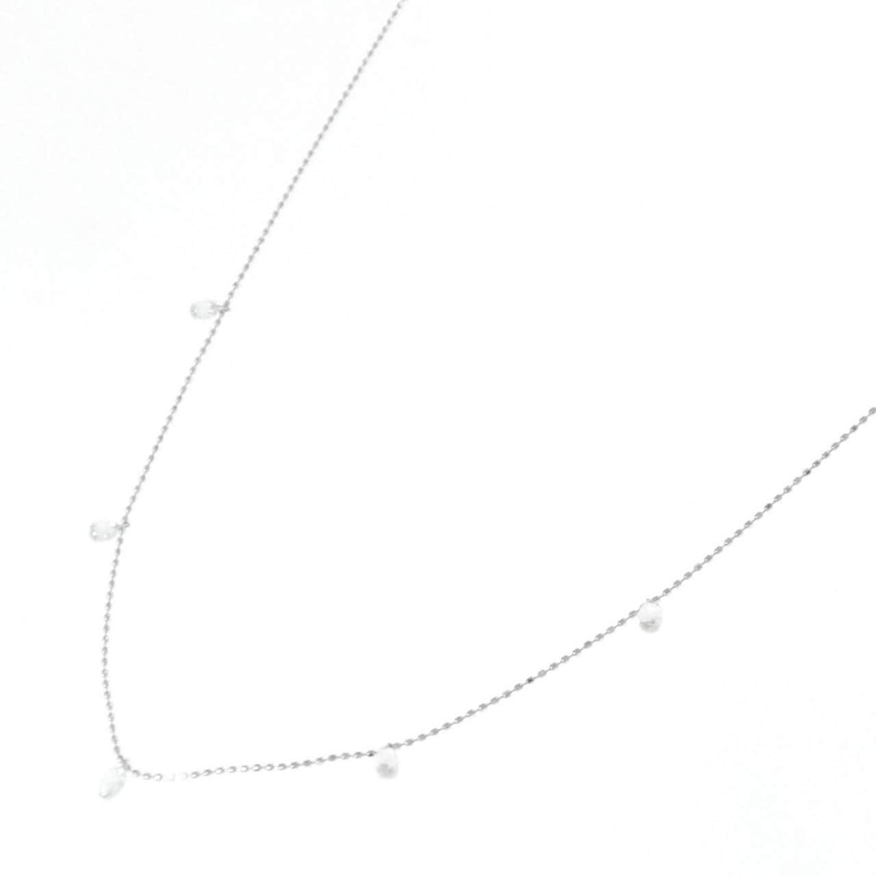 K18WG ダイヤモンド ネックレス 1.00CT