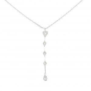 K18WG ダイヤモンド ネックレス 0.61CT
