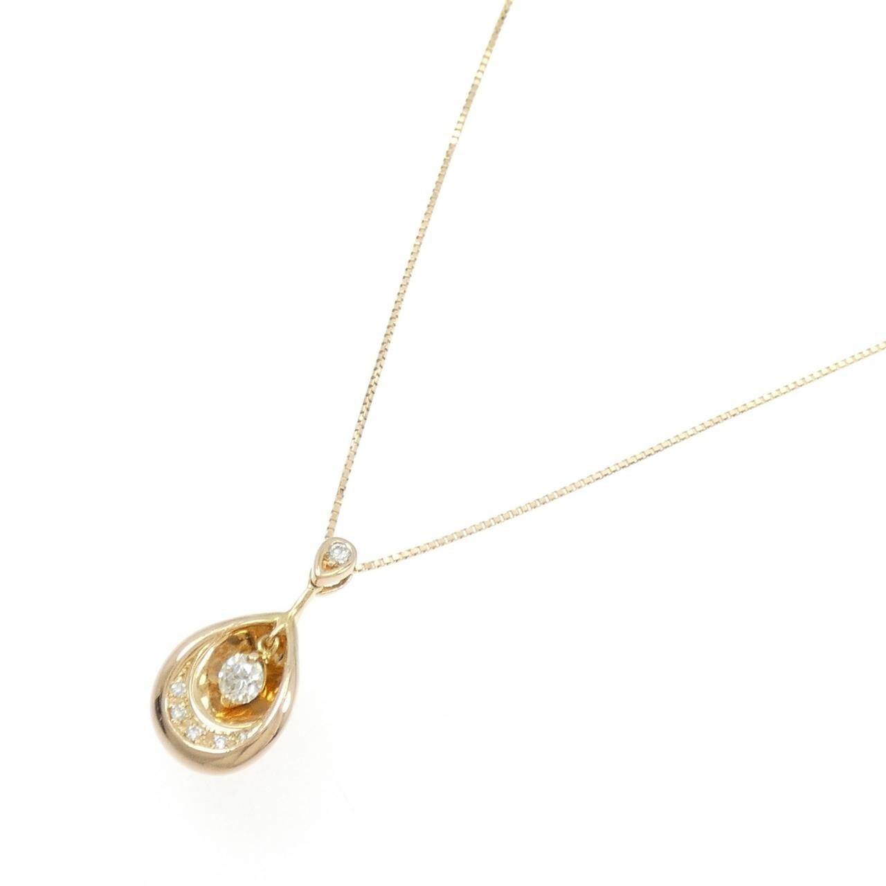 K18PG ダイヤモンド ネックレス 0.174CT