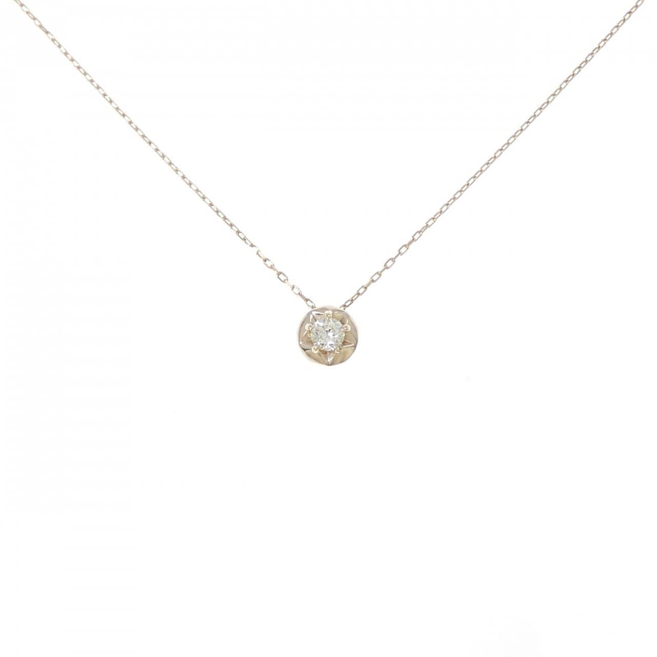 K10YG スター ダイヤモンド ネックレス 0.083CT