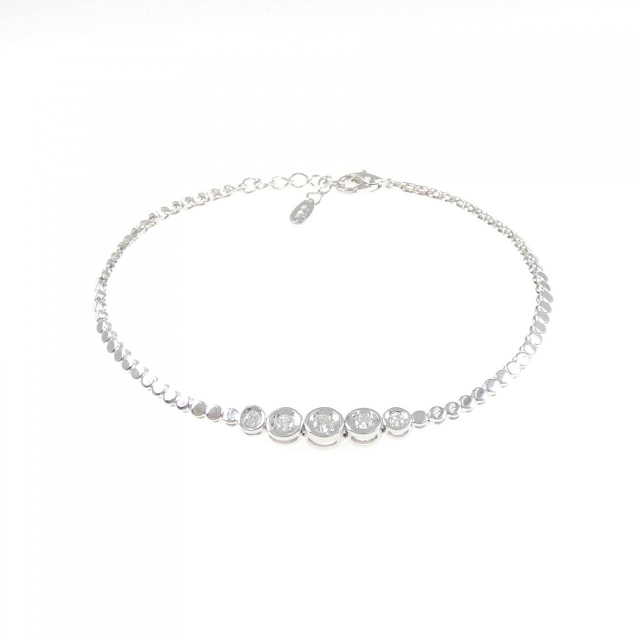 K18WG ダイヤモンド ブレスレット 0.25CT