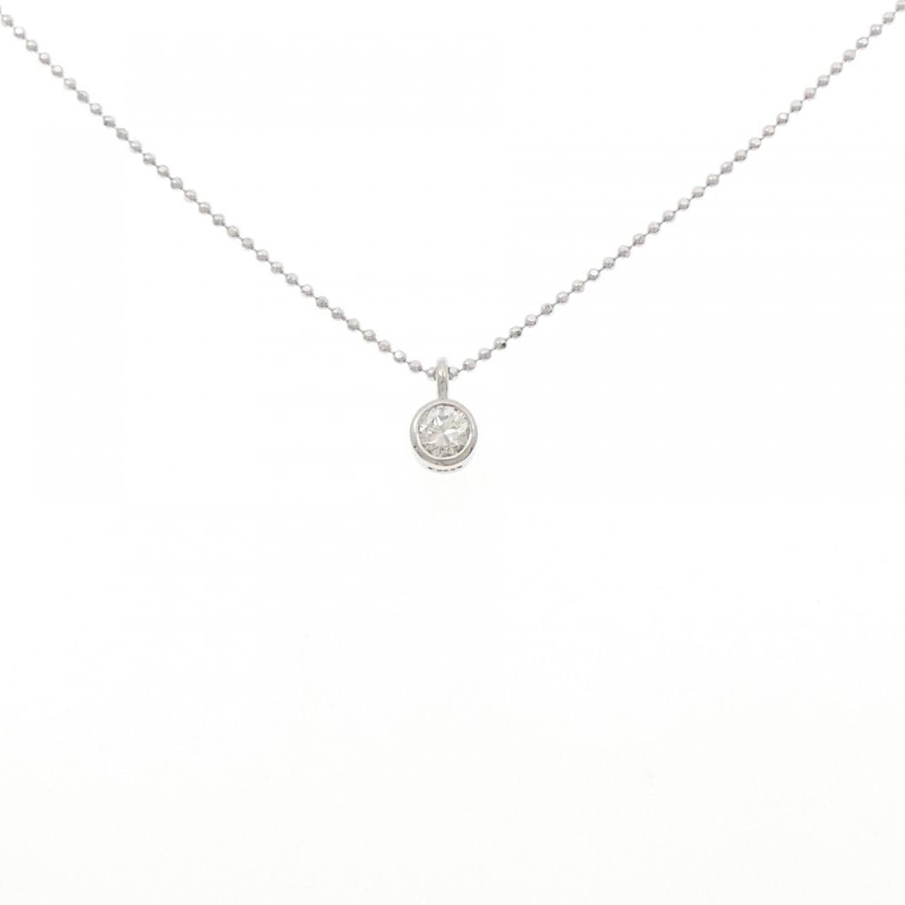 PT900/PT850 ソリティア ダイヤモンド ネックレス 0.338CT