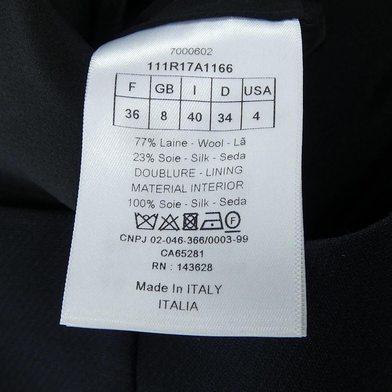 クリスチャンディオール CHRISTIAN DIOR CDボタン ショートドレス 111R17A1166 ワンピース