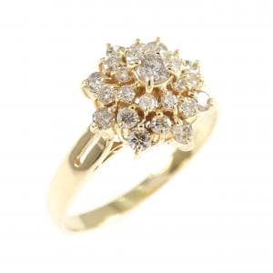 K18YG ダイヤモンド リング 0.423CT