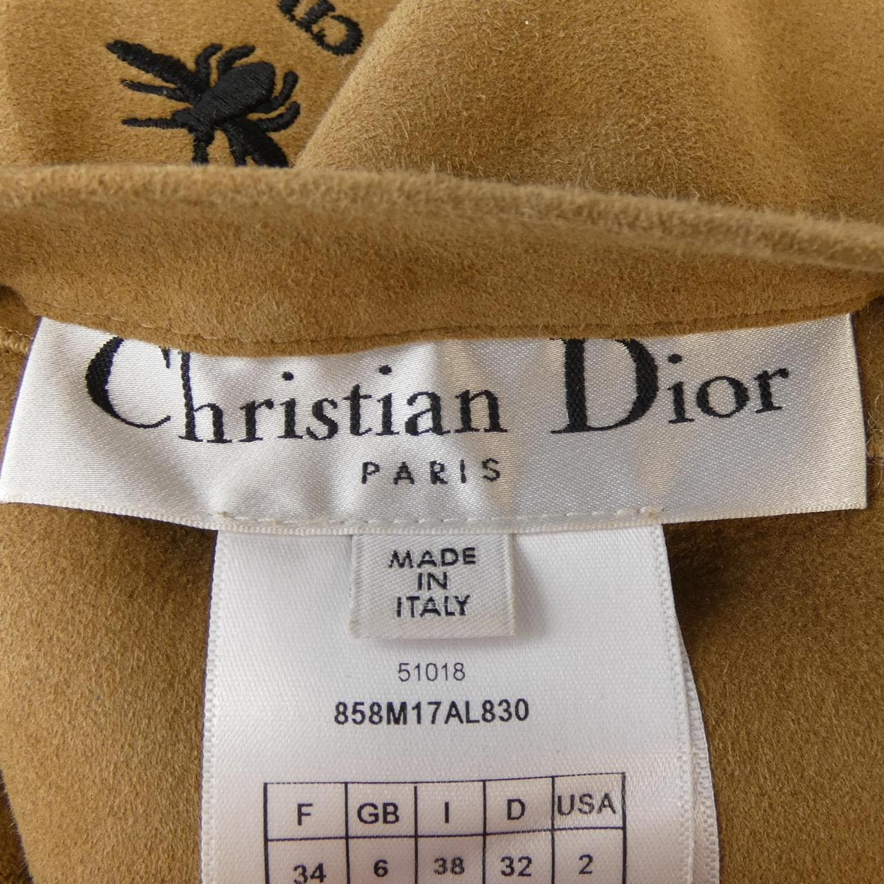 クリスチャンディオール CHRISTIAN DIOR 858M17AL830 ムートンコート