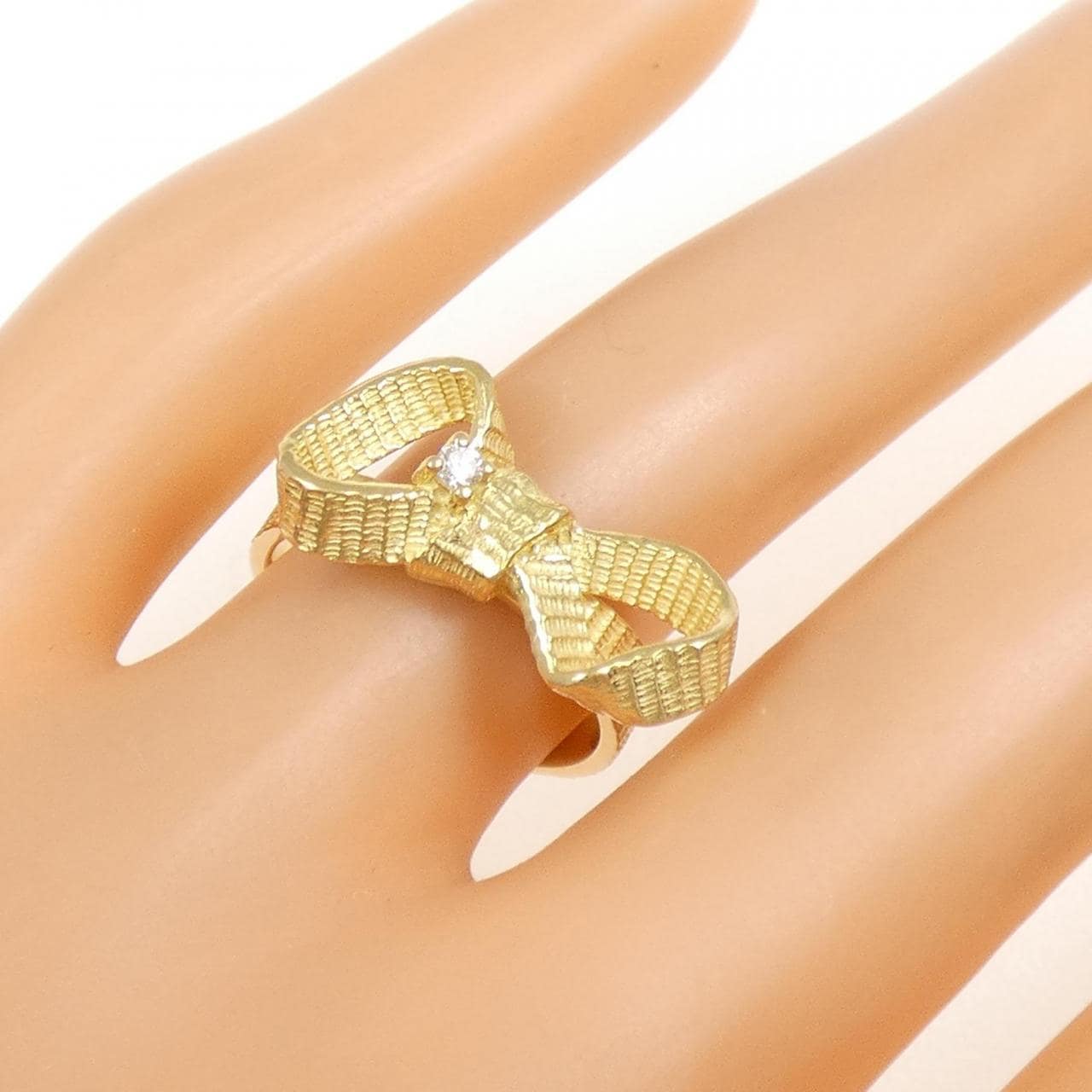 750YG ダイヤモンド リング