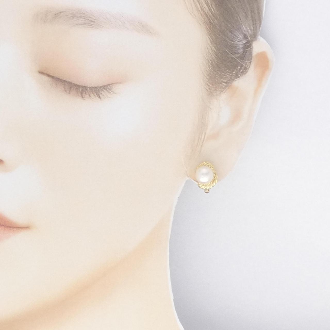 MIKIMOTO Akoya pearl earrings 8mm