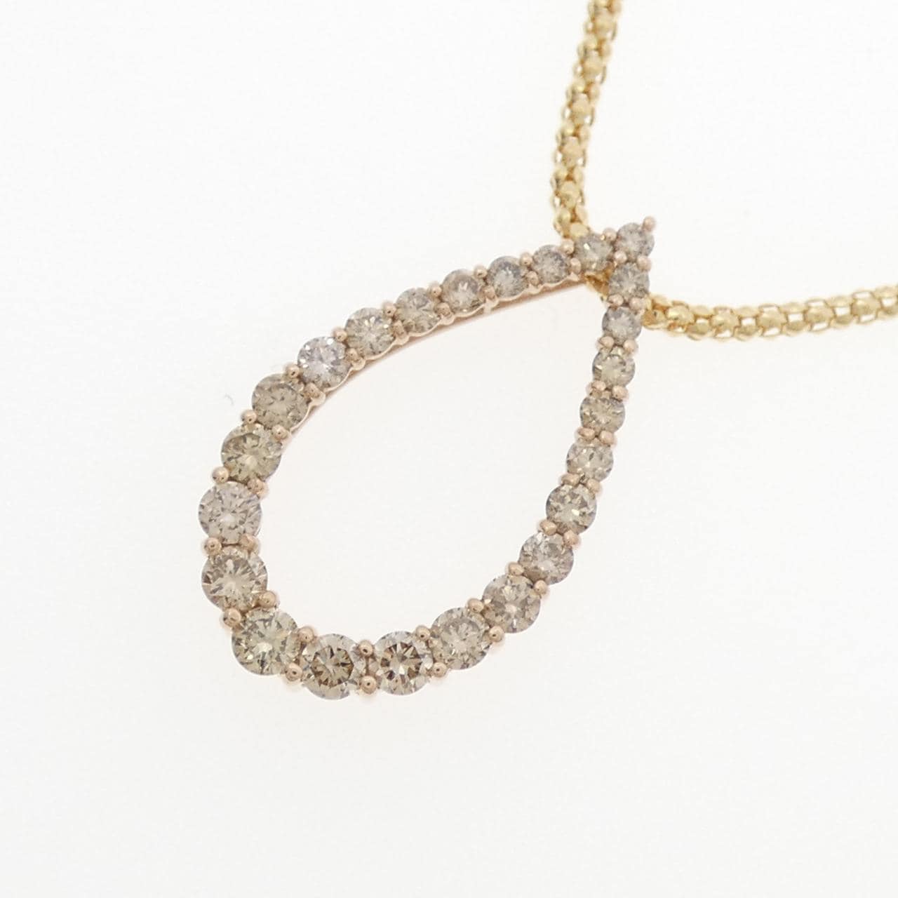 K18PG/K18YG ダイヤモンド ネックレス 0.70CT