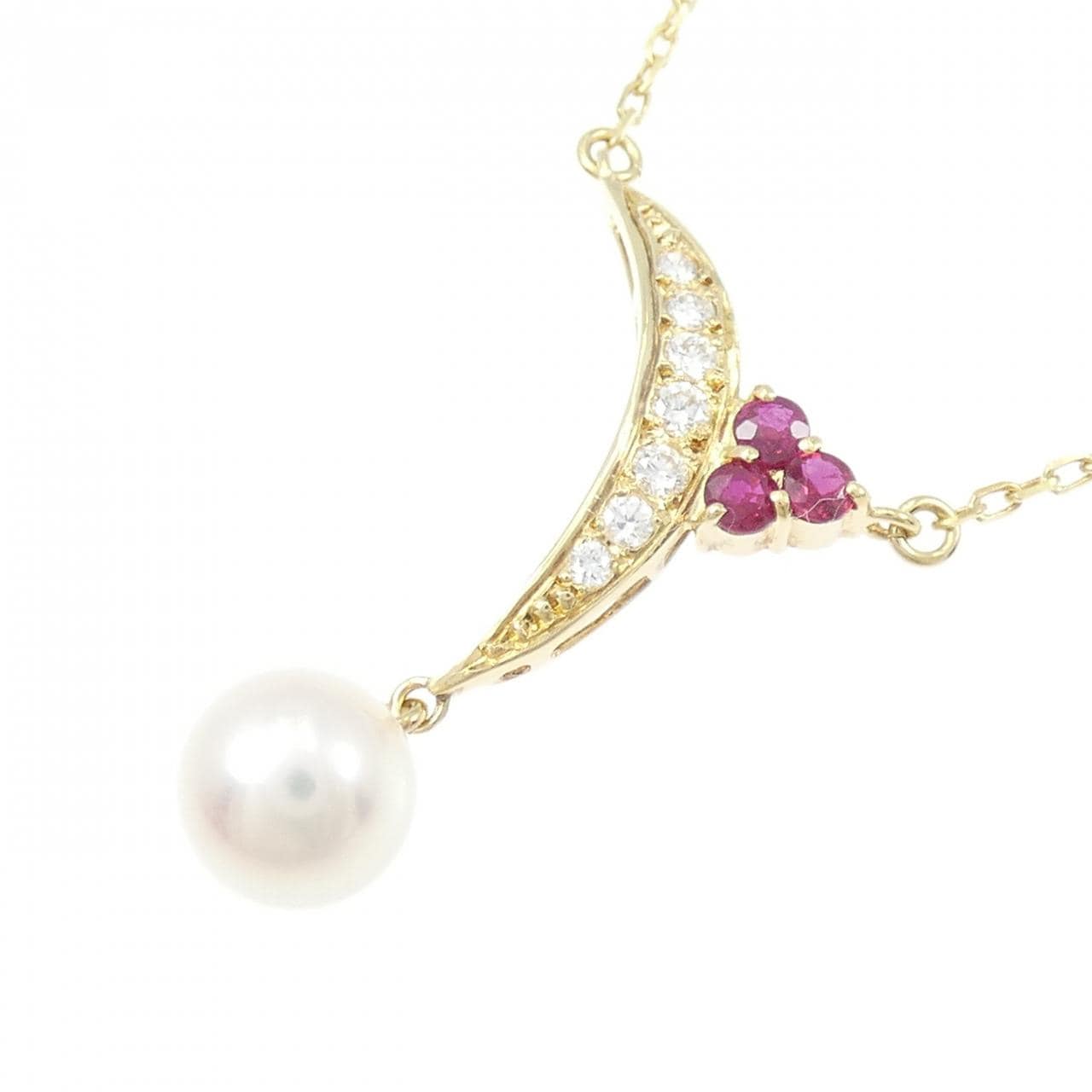 ミキモト カラーストーン ネックレス