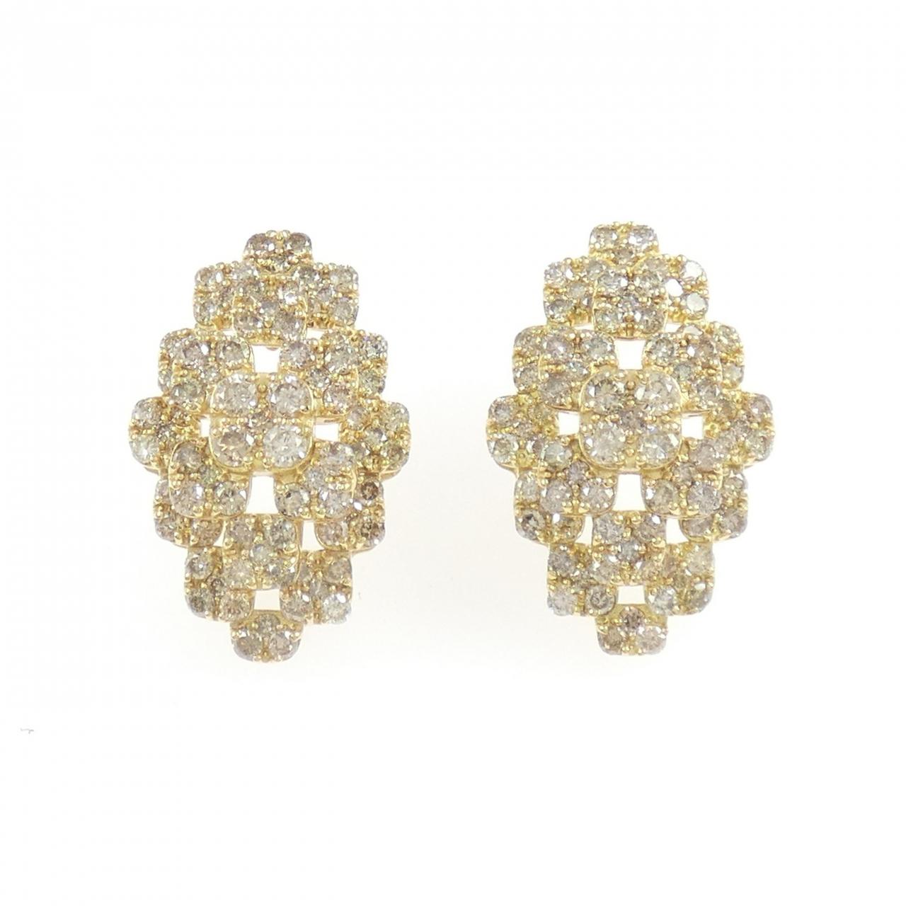 K18YG ダイヤモンド ピアス 2.00CT