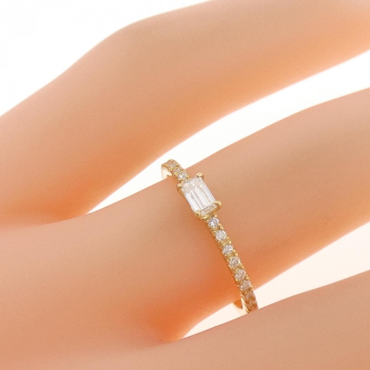 750YG ダイヤモンド リング 0.15CT