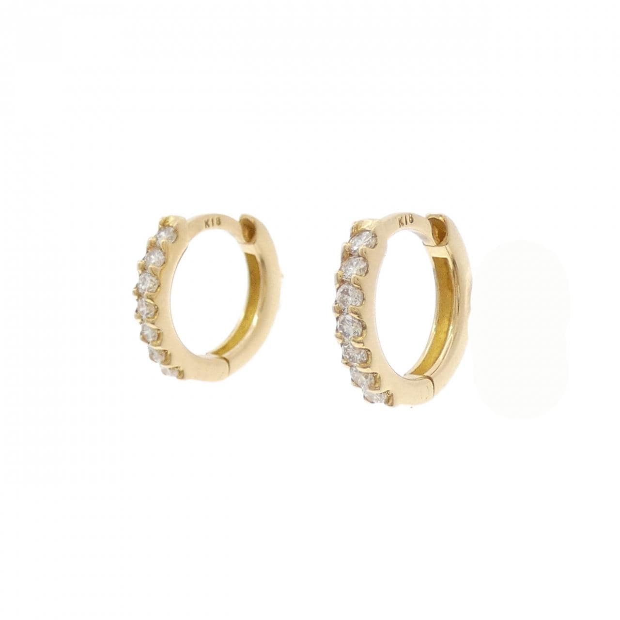 K18YG ダイヤモンド ピアス 0.20CT