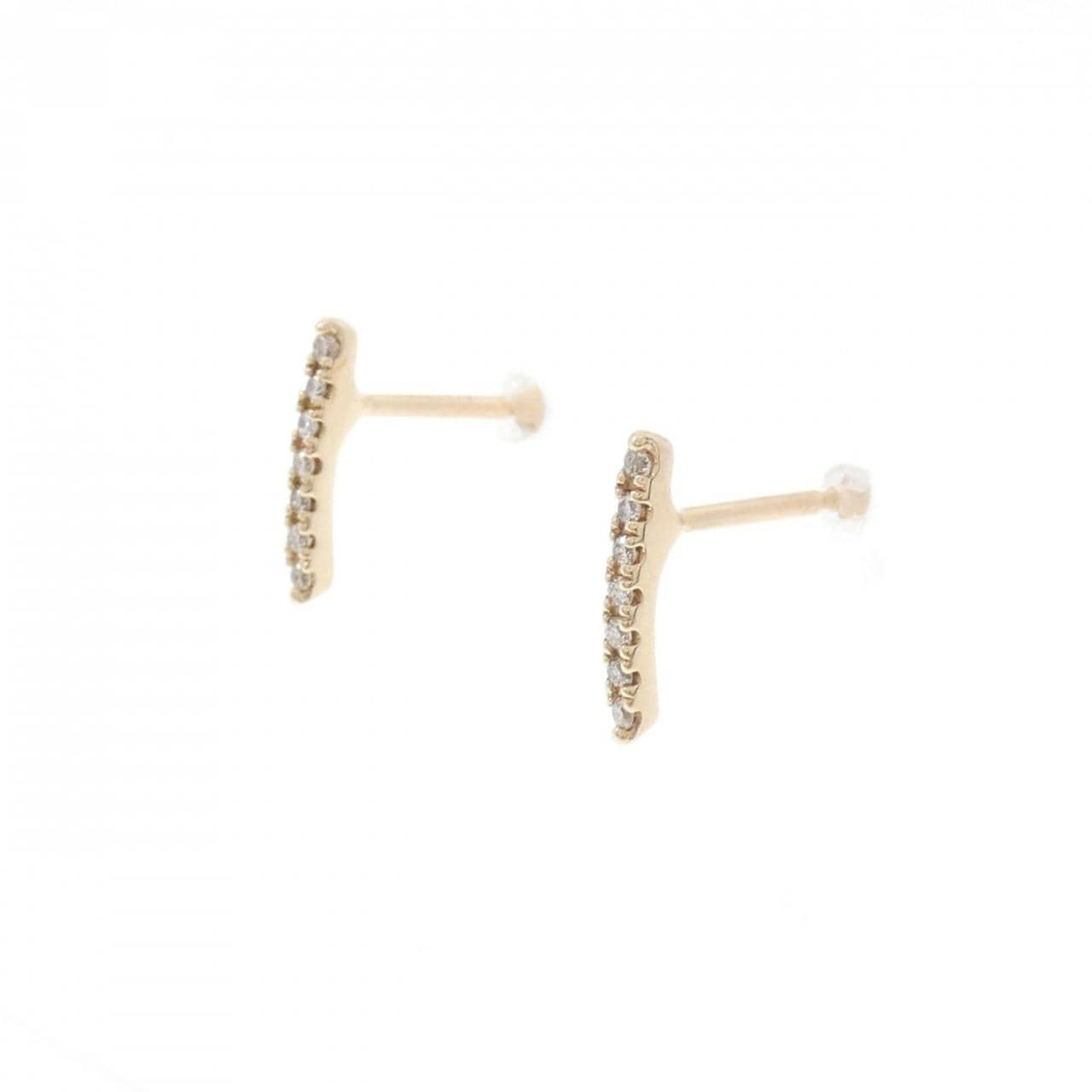 Hirotaka staple earrings 0.06CT