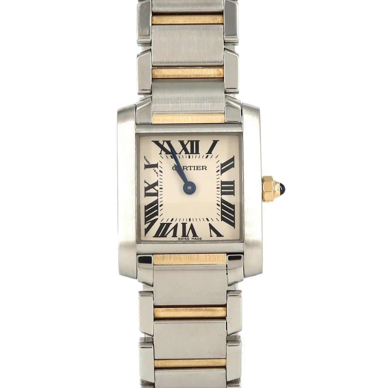 カルティエ タンクフランセーズSM コンビ W51007Q4 SSxYG クォーツ