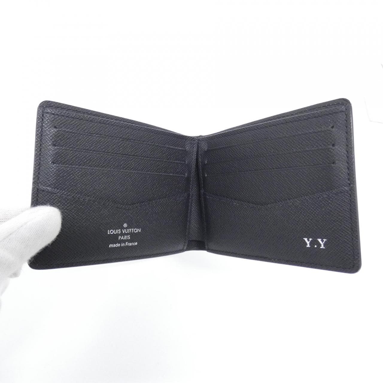 LOUIS VUITTON Monogram Eclipse Reverse Portefeuille Slender M80906 Billfold