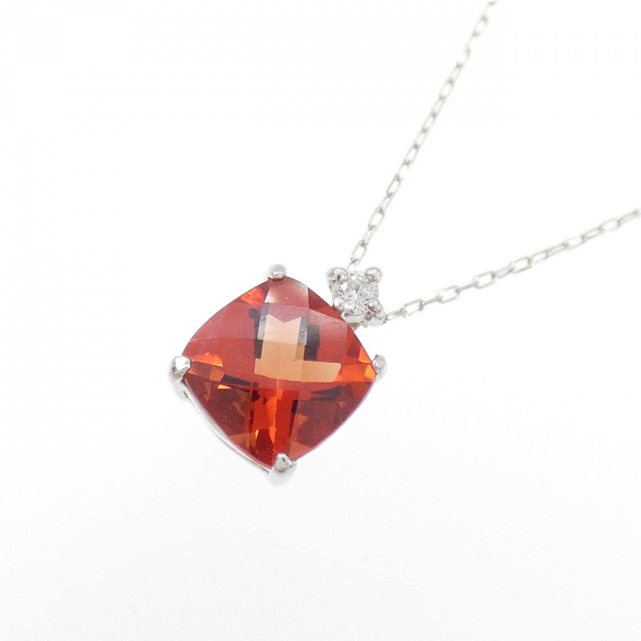 K18WG アンデシン ネックレス 0.68CT