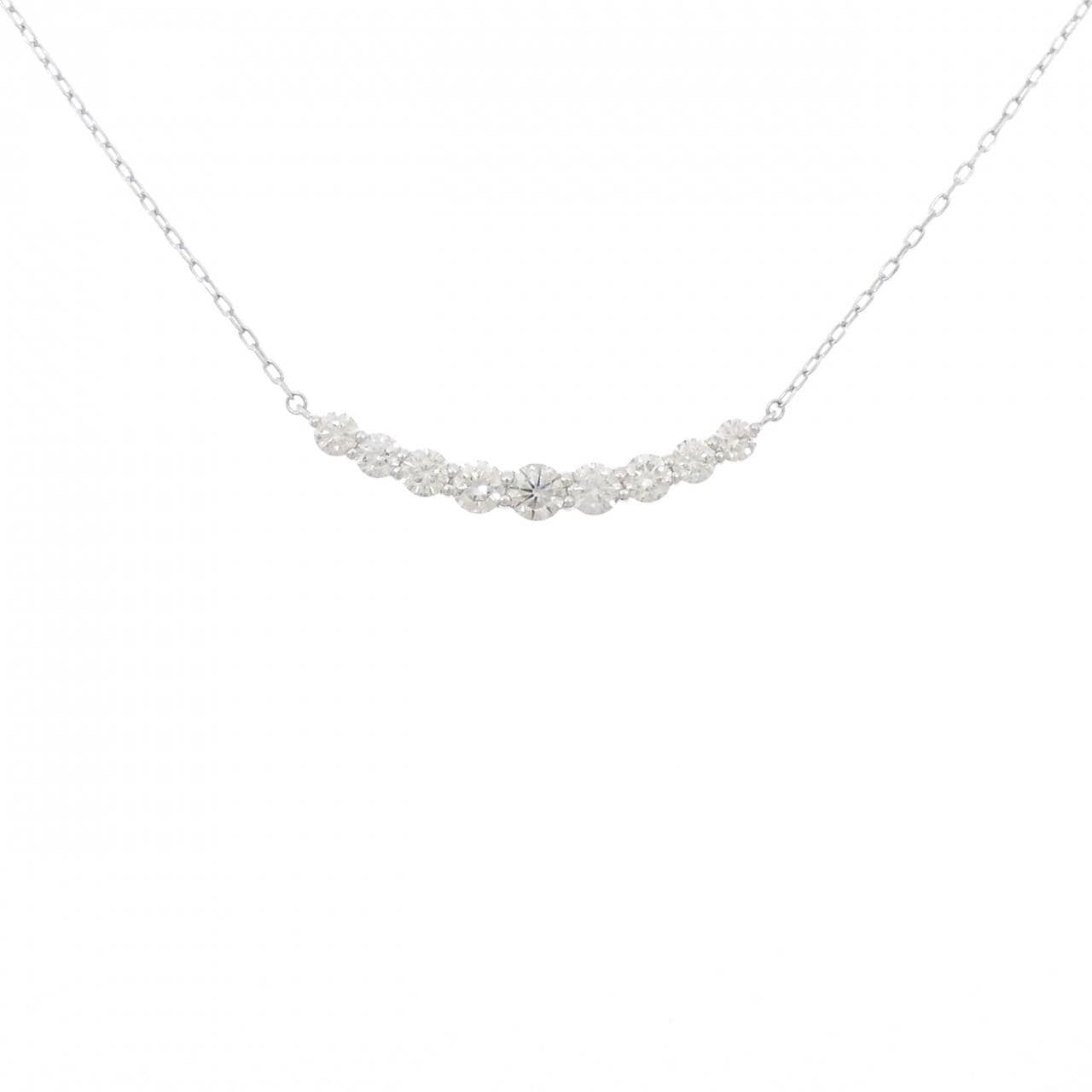 PT900/PT850 ダイヤモンド ネックレス 1.00CT