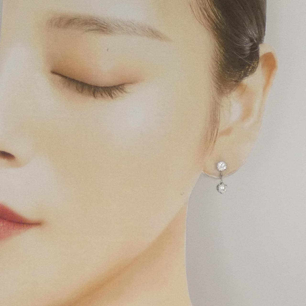 PT900 ダイヤモンド ピアス 0.77CT