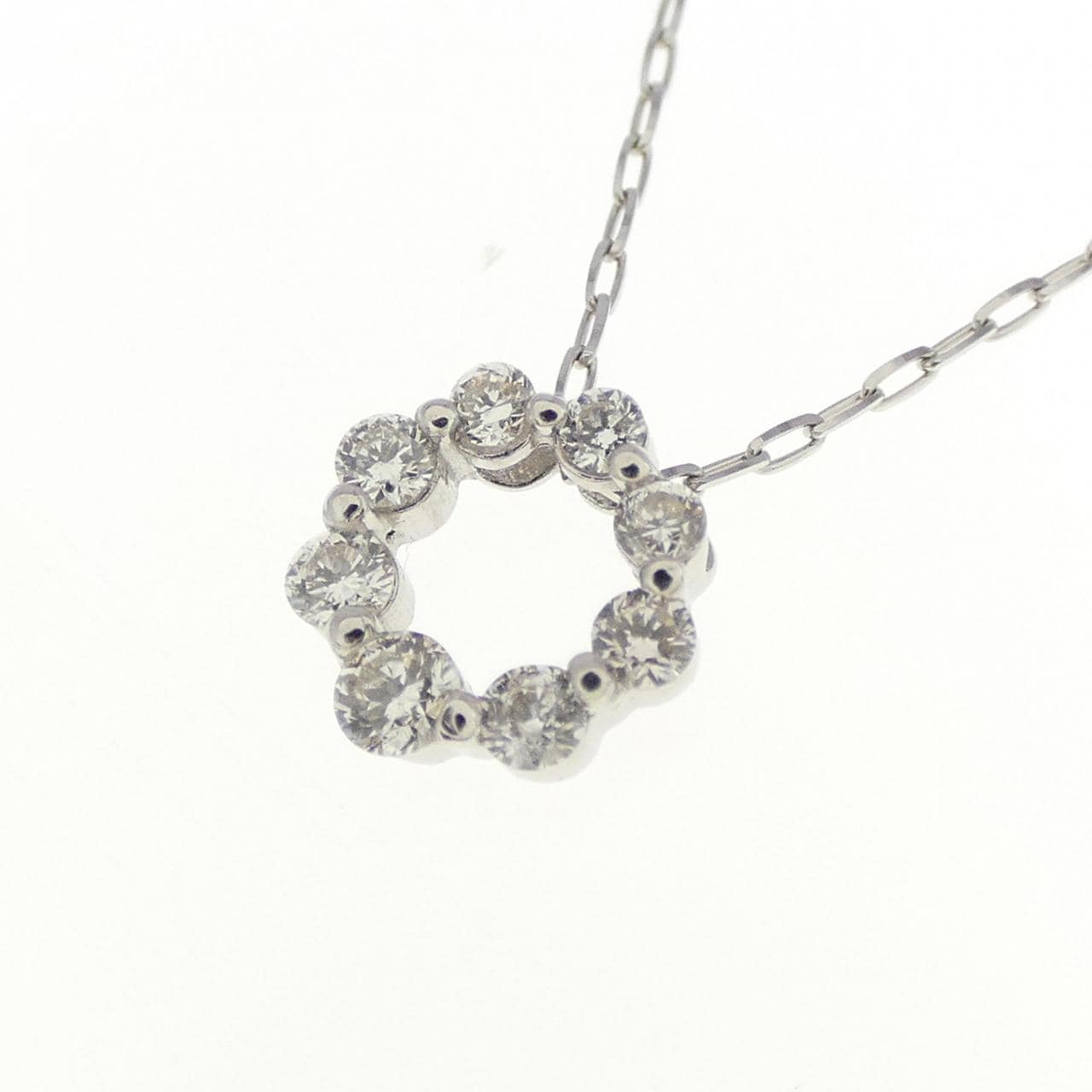 【新品】PT ダイヤモンド ネックレス 0.10CT