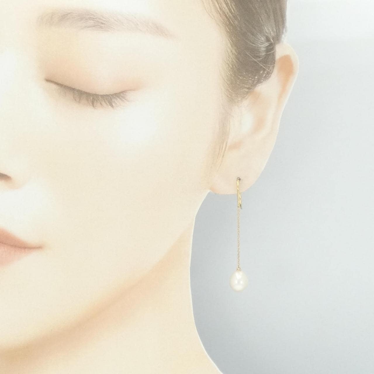 TIFFANY Pearl By The Yard链式耳环
