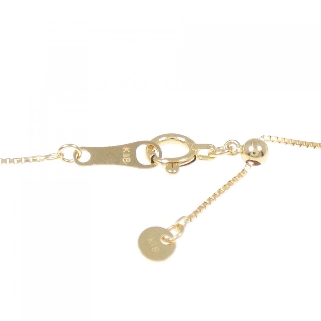 K18YG 2WAY ダイヤモンド ネックレス 0.142CT