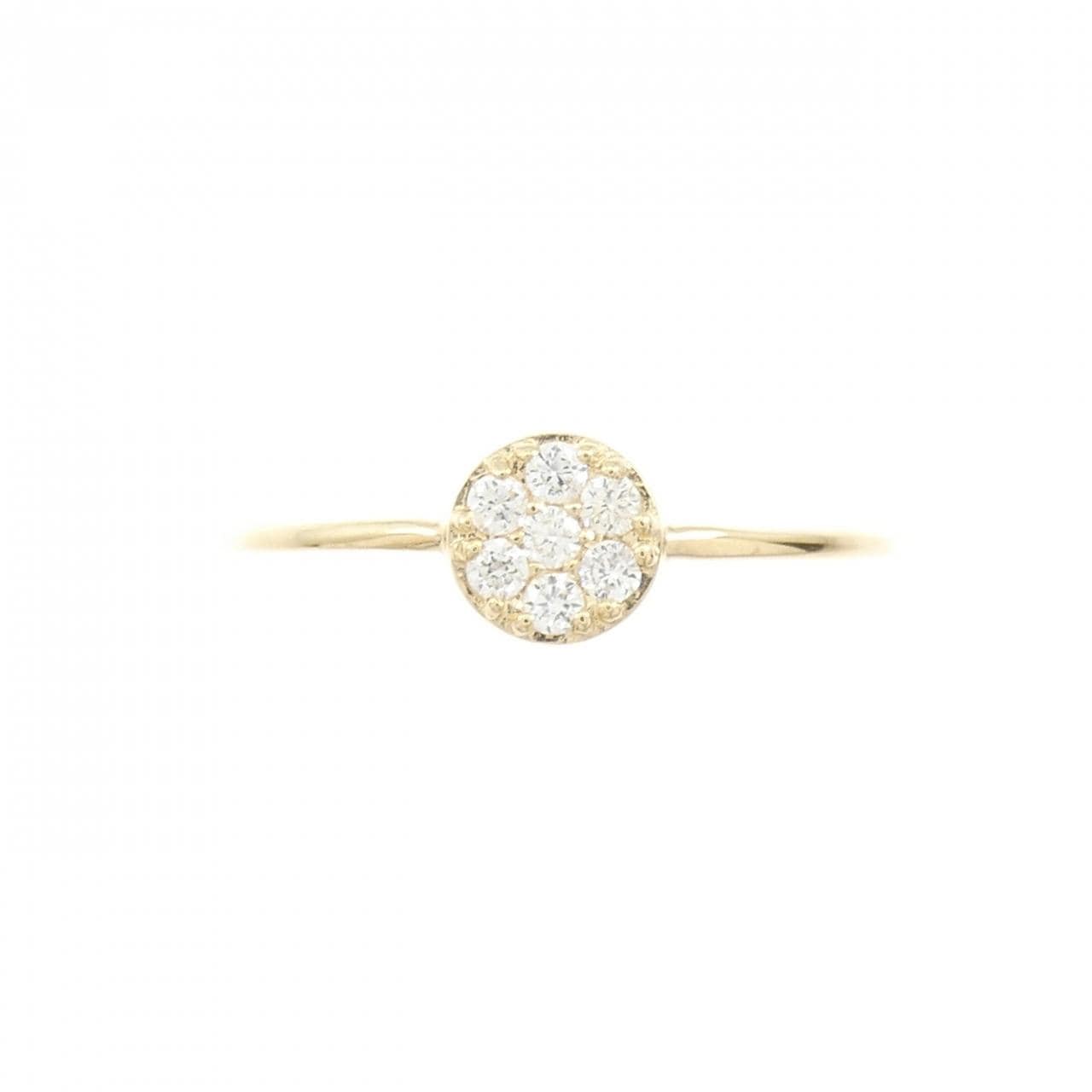 【リメイク】K18YG ダイヤモンド リング 0.10CT
