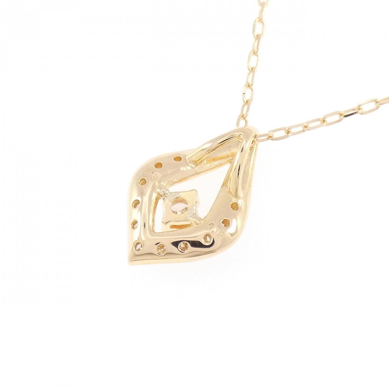 K18YG ダイヤモンド ネックレス 0.12CT