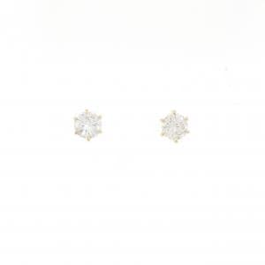 【リメイク】K18YG/ST ダイヤモンド ピアス 0.404CT 0.414CT G VS1 VG