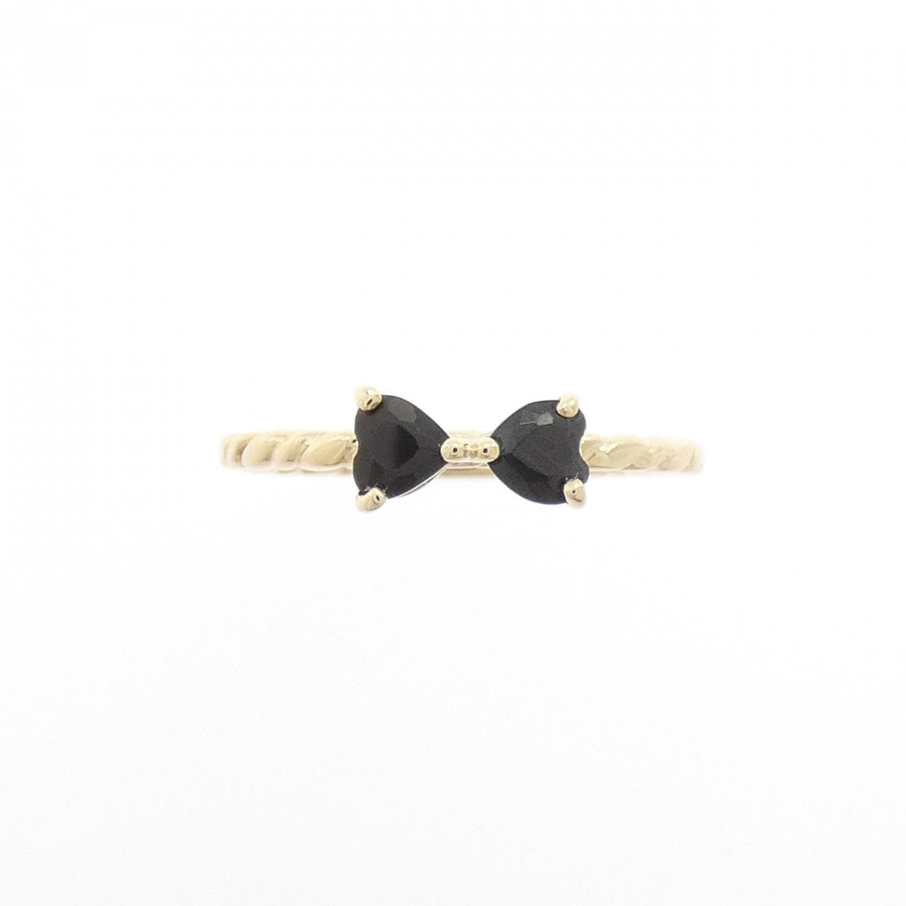 ノジェス リボン オニキス ピンキーリング