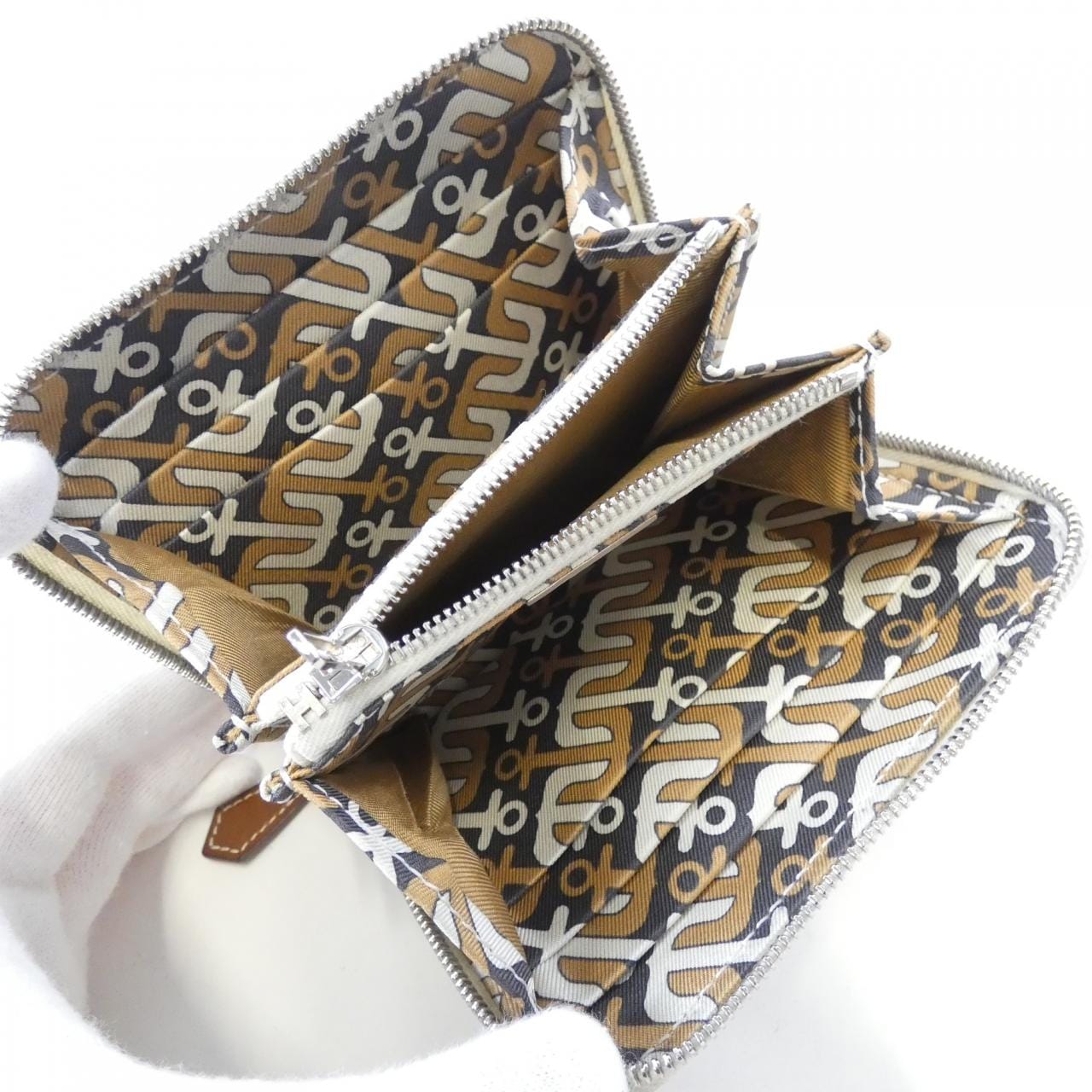 エルメス ANCLES シルク イン コンパクト 085784CK 財布