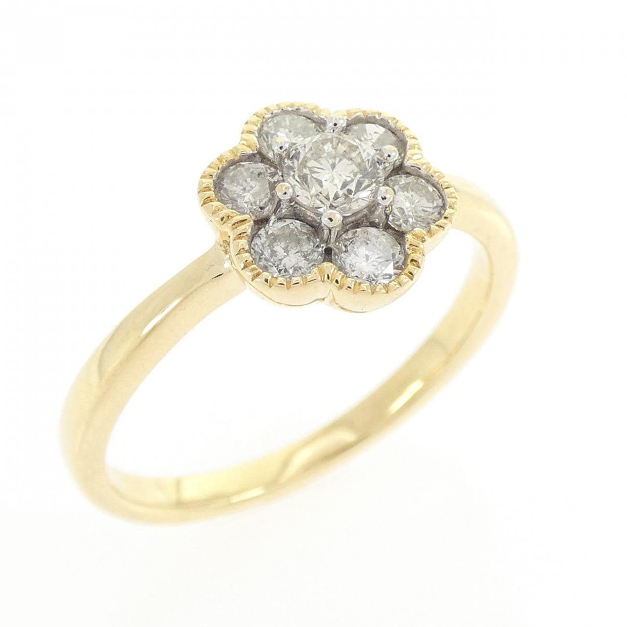 K18YG/K18WG ダイヤモンド リング 0.50CT