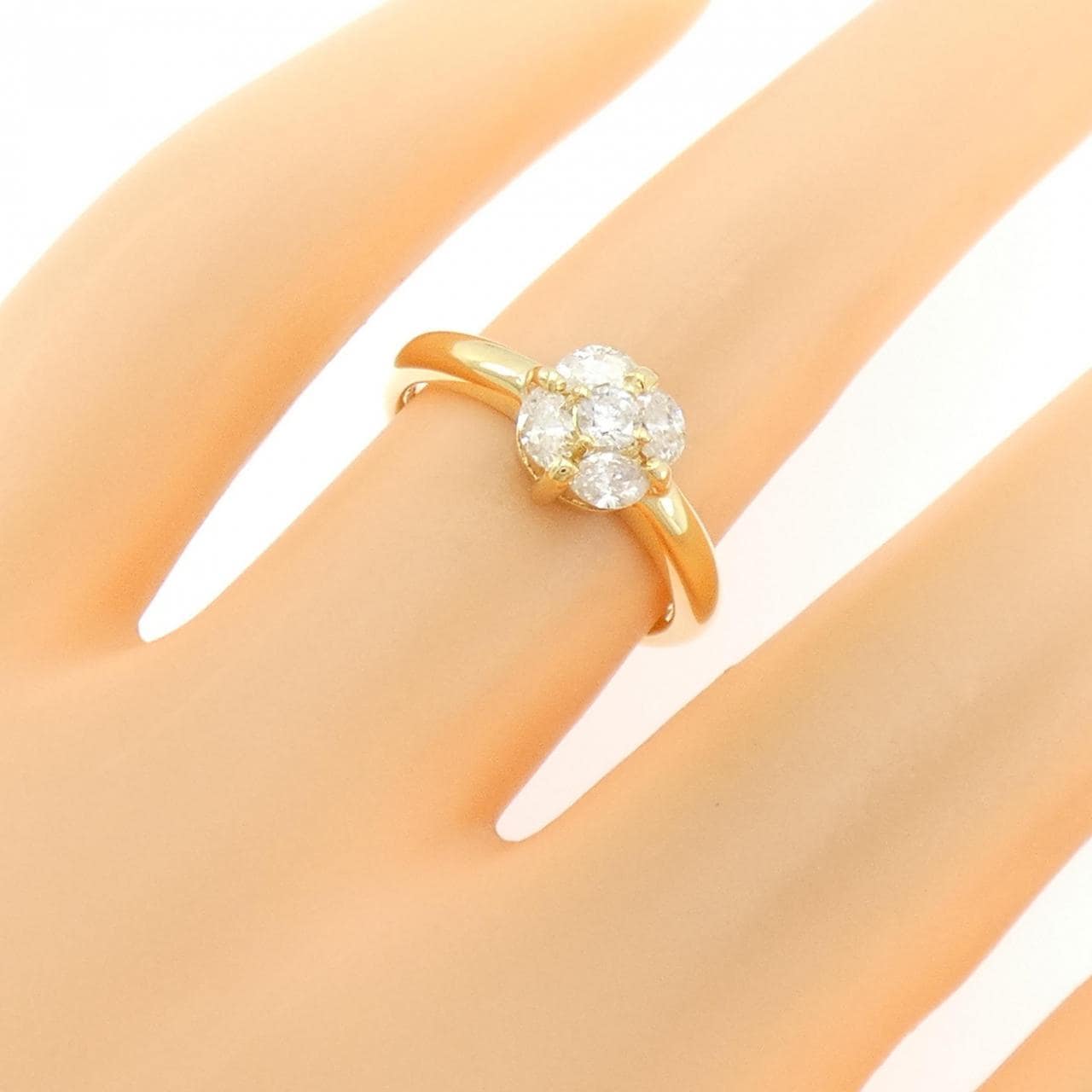 K18YG ダイヤモンド リング 0.41CT