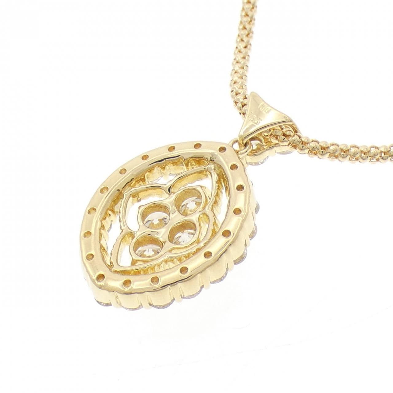 K18YG ダイヤモンド ネックレス 1.35CT