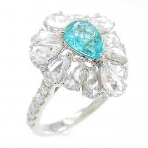 PT950 パライバトルマリン リング 0.50CT