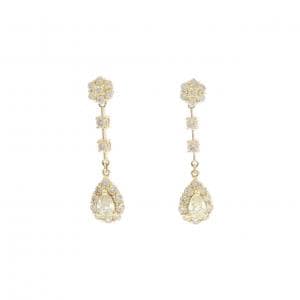 【新品】K18YG ダイヤモンド ピアス 0.80CT