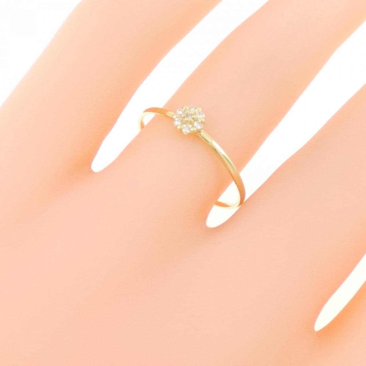【新品】K18YG ダイヤモンド リング 0.04CT
