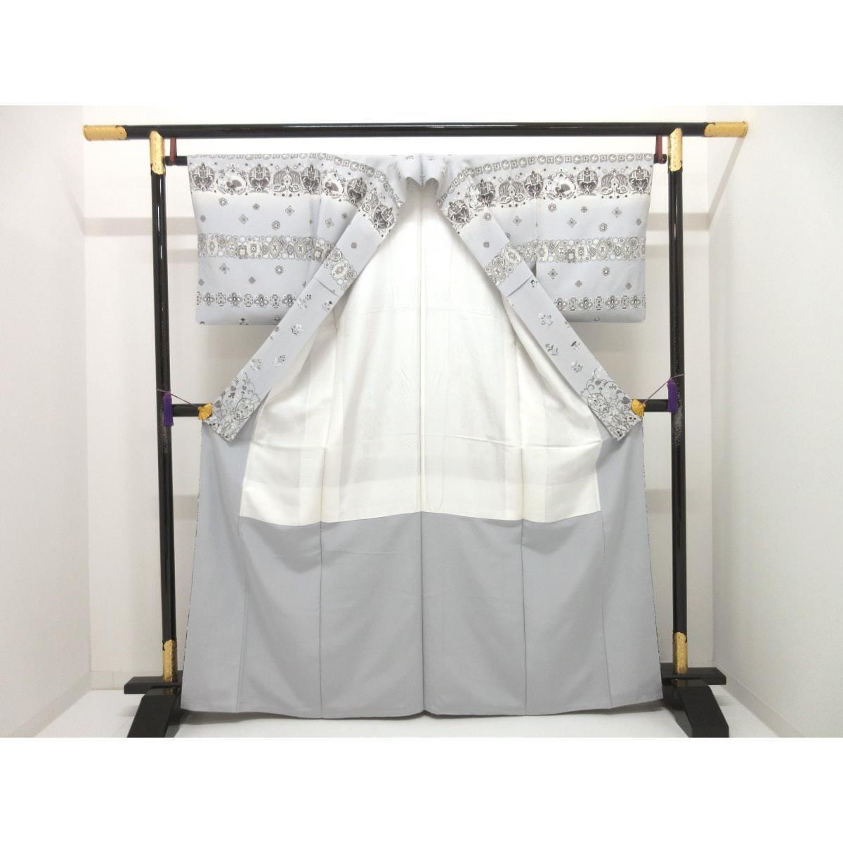 訪問着　友禅金彩加工　ボカシ染