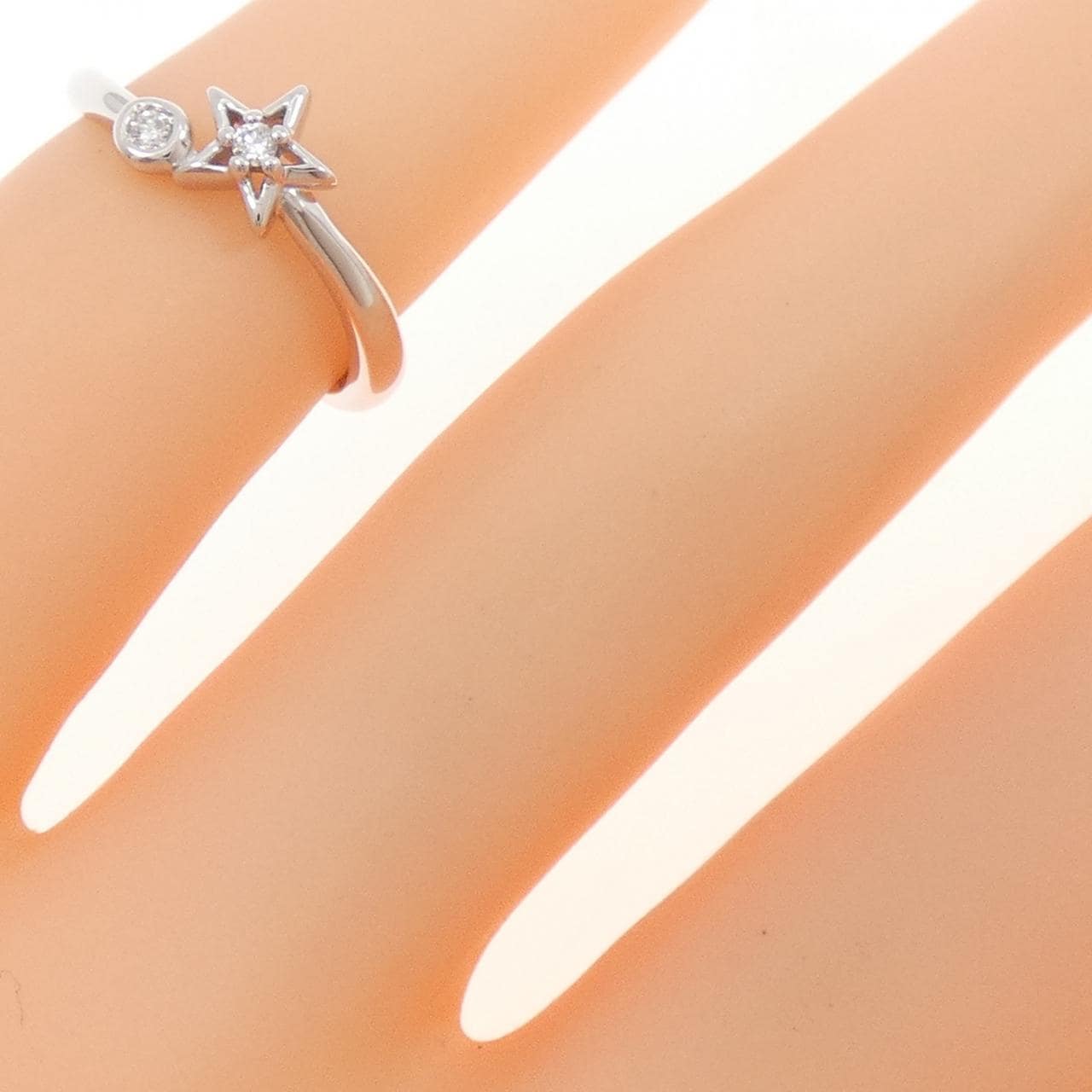 スタージュエリー スター ダイヤモンド ピンキー リング 0.02CT