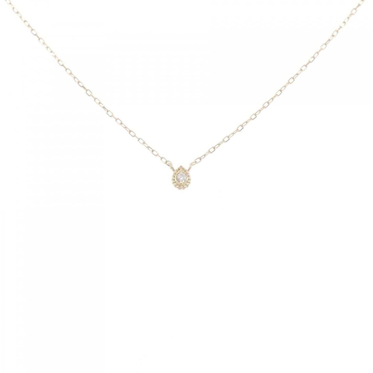 K10YG ダイヤモンド ネックレス 0.01CT