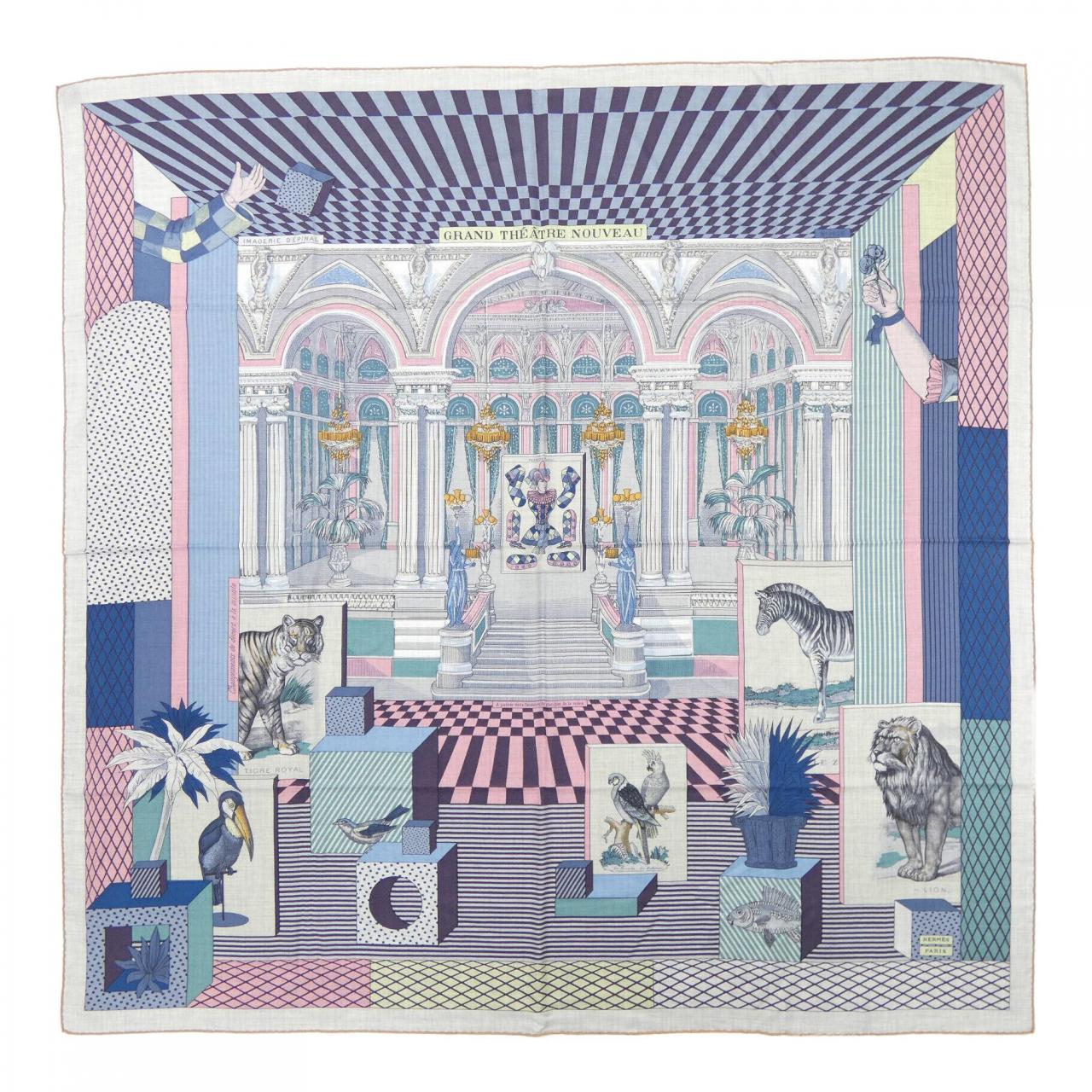 エルメス HERMES GRAND THEATRE NOUVEAU H243761S カレジェアン140 ショール