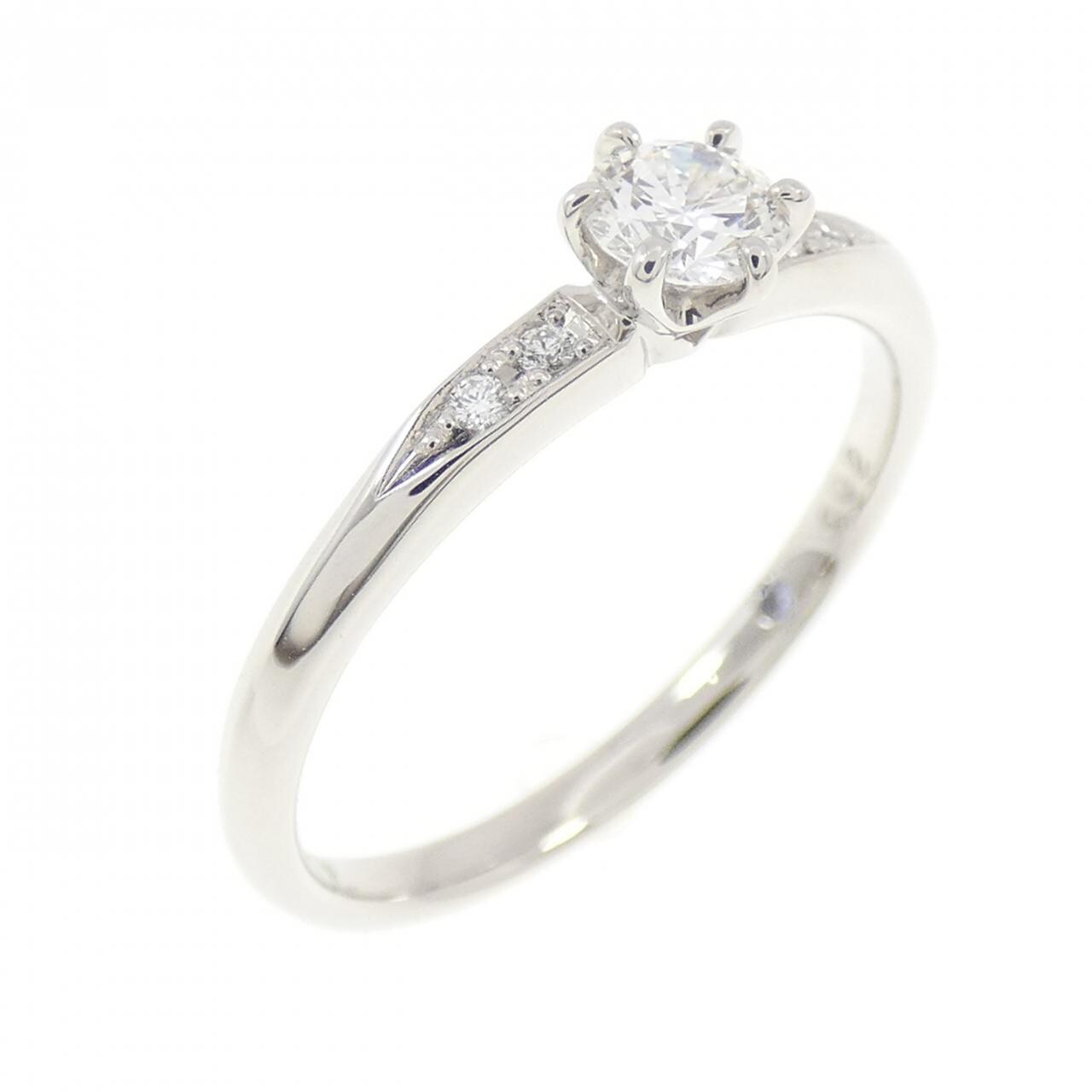 PT950 ダイヤモンド リング 0.20CT D VVS1 3EXT