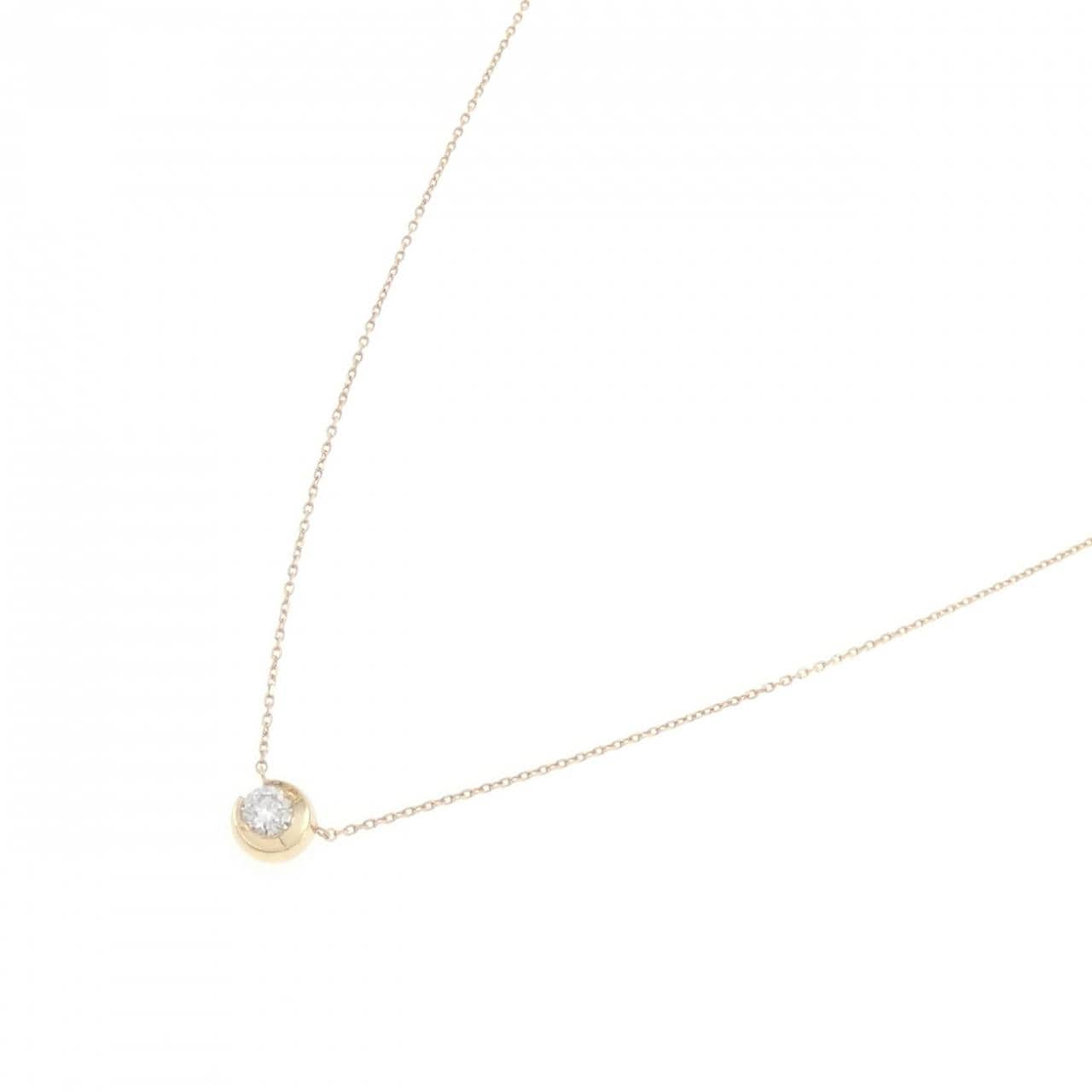 スタージュエリー ムーンセッティング ネックレス 0.17CT